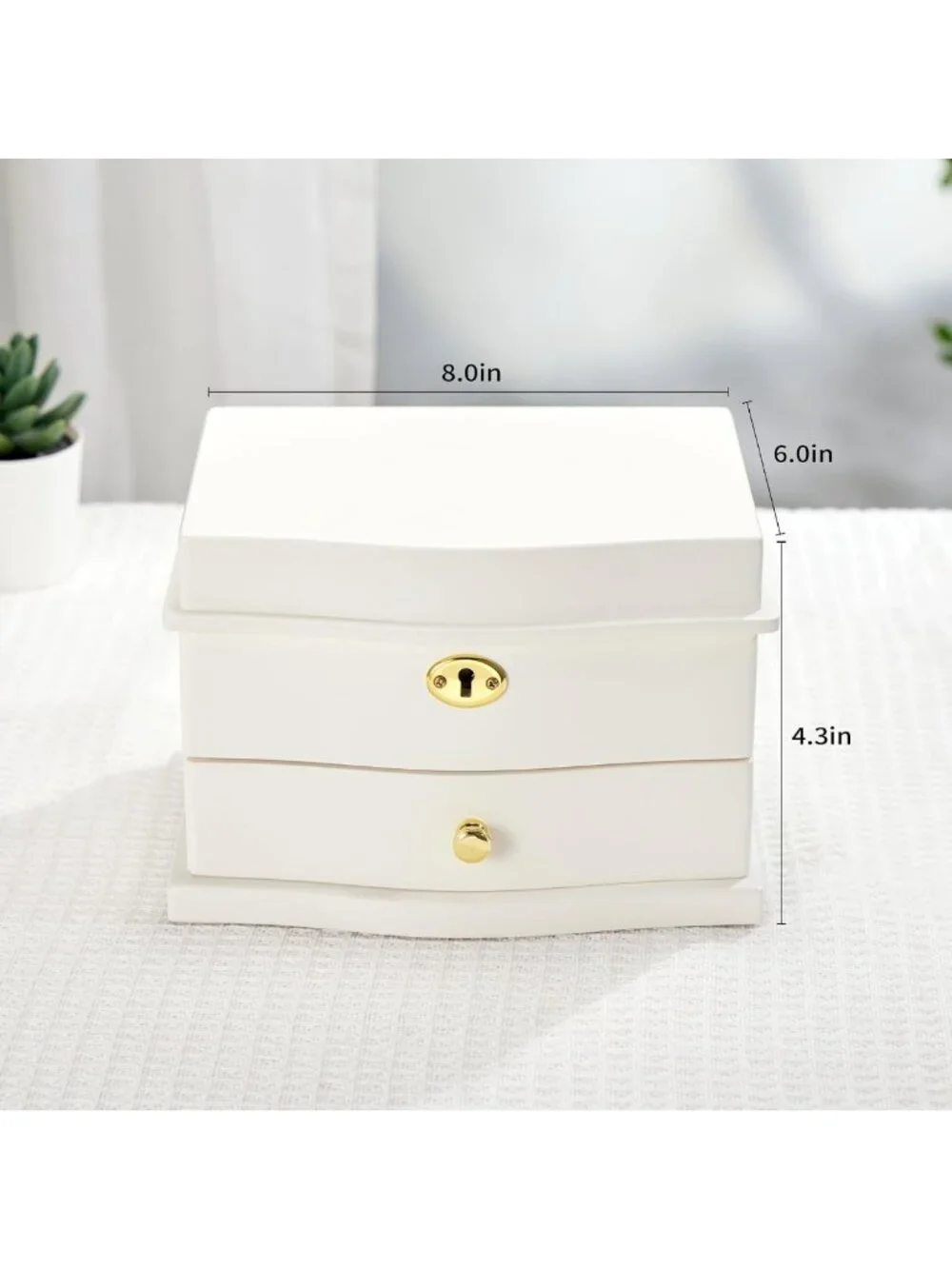 Charming Ballerina Musical Jewelry Box with Mirror - Girls' Music Storage Chest